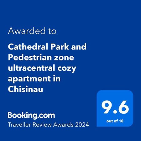 Cathedral Park And Pedestrian Zone Ultracentral Cozy Apartment In Chisináu Exterior foto